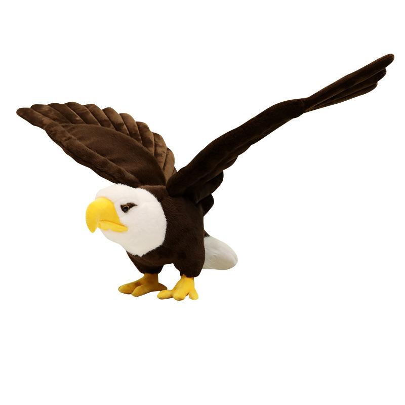 Cartoon Simulation Bald Eagle Doll Plush Toy Eagle Doll Home Living Room Ornament Children'S Soothing Doll
