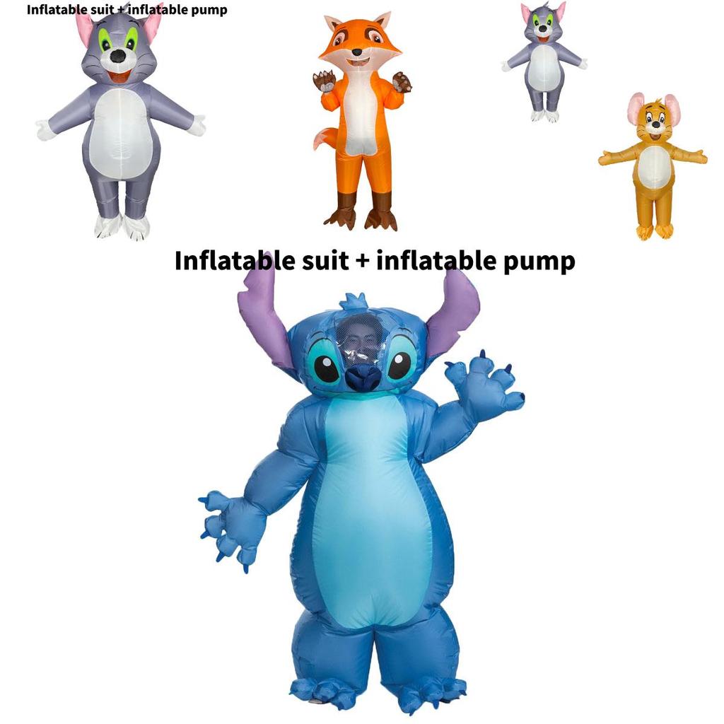 Patrick Star Stitch Tom And Jerry Inflatable Costume For Kids And Adults Perfect For Halloween And Cosplay Events