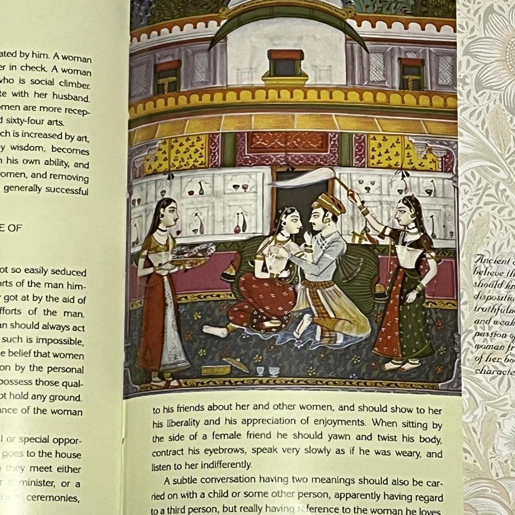 [USED] Gorgeously Bound "Kama Sutra" - the World's Oldest Erotic Book, with Beautiful Illustrations (English) 216 Pages