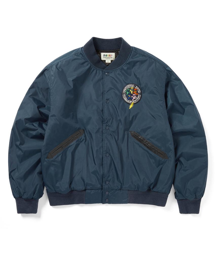 Thisisneverthat Gd Dancing Bears Baseball Jacket Blue