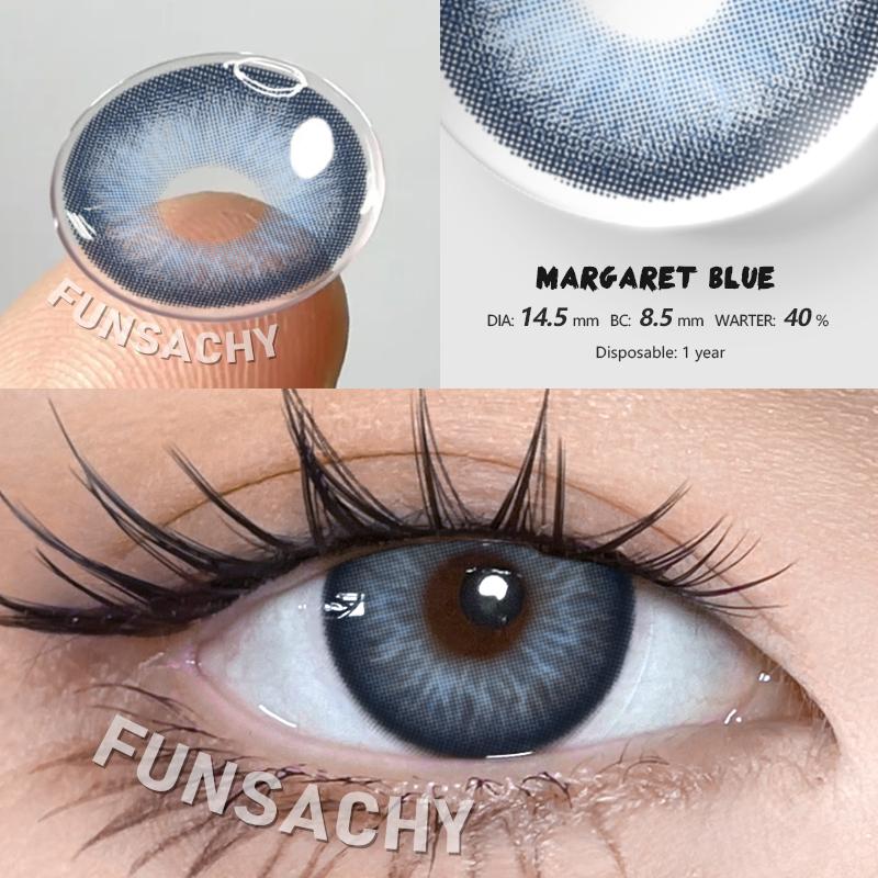 FUNSACHY Colored Lenses 1pair Brown Natural Eye Makeup Contacts Gray Pupils Blue Green Lens Yearly Fashion Cosmetics SoftLens