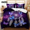 Dream Catcher Duvet Cover Set White Horse Forest Dream Catcher Blue Bedding Set Double Queen King Size Polyester Qulit Cover Tool