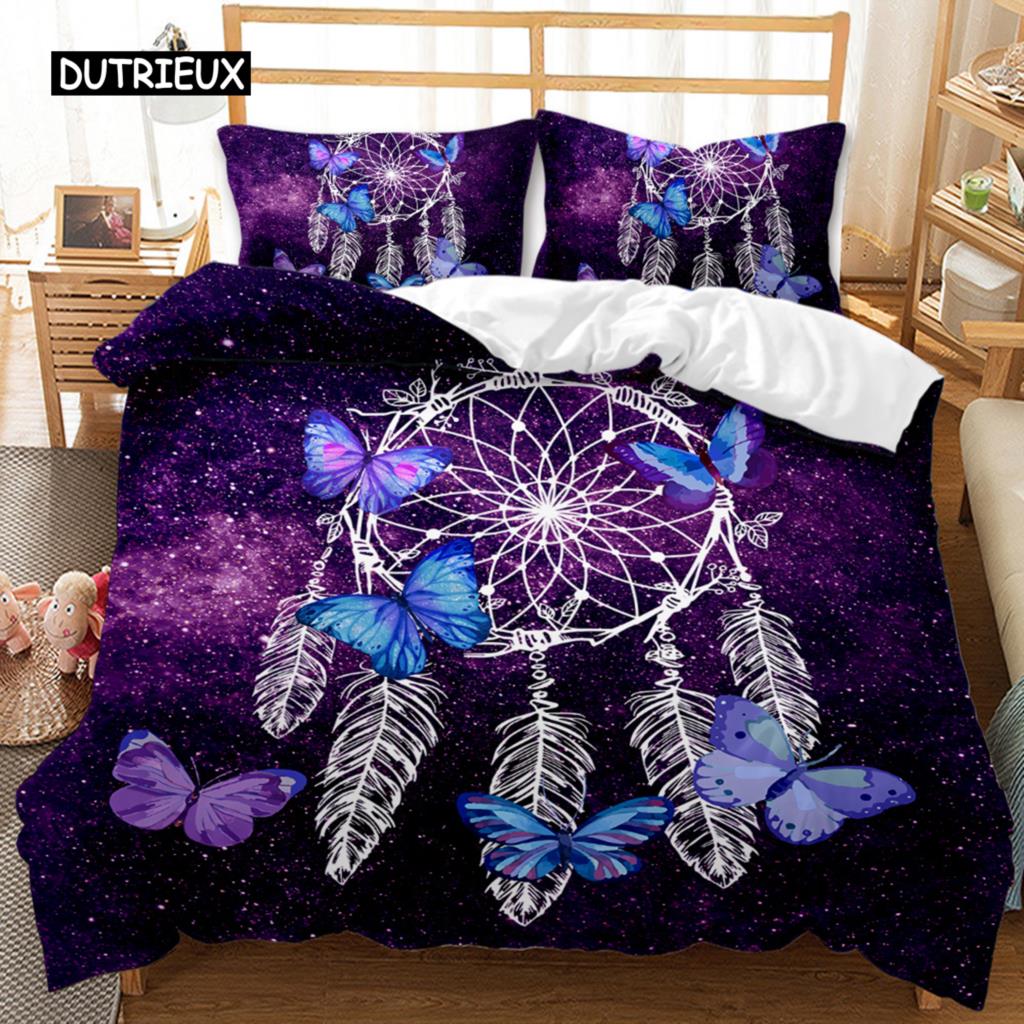 

Dream Catcher Comforter Cover Collection White Horse Forest Dream Catcher Blue Bed Linen Collection Full Size Queen Dimension King Dimension Size EU single(135x200cm)