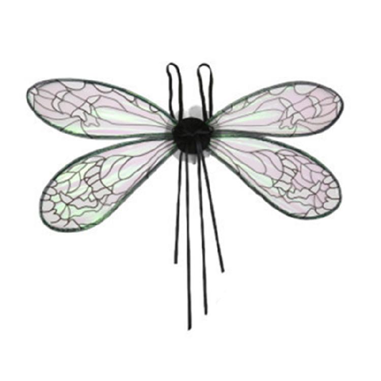 Крыло цикады Крыло стрекозы Костюм на Хэллоуин Крыло Блестящее крыло ангела Светящееся крыло эльфа Крыло принцессы чёрный