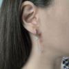 Серебряные серьги с фианитами (2180722)