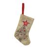 Burlap Embroidery Christmas Stocking Hemp Christmas Socks Hanger Christmas Tree Hanging