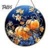 Harvest Festival Party Supplies Welcome Sign for Front Door, Rustic Wooden Hanging Pumpkin Art Entryway with Hemp Rope, Autumn Plaque Fall Porch