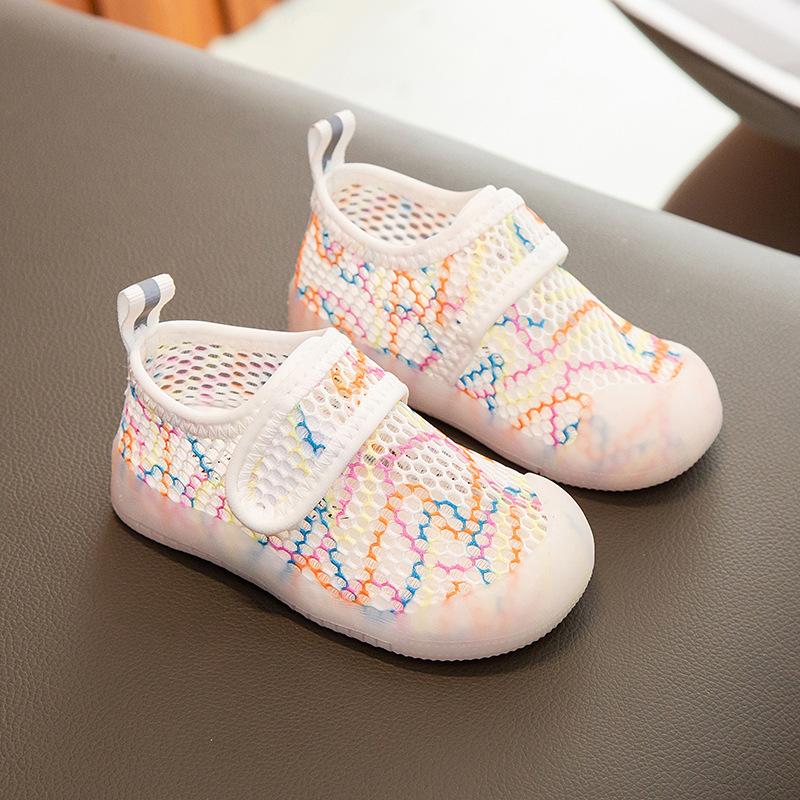 Fashion Girls Shoes Summer New Kids Sandals Simple Boys' Shoe Soft Soled Baby Walking Shoes Anti Slip Girl Mesh Shoe
