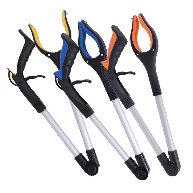 Manufacturer Formulates Sanitation Garbage Clip Black Joint Folding Garbage Picker Pickup Clip