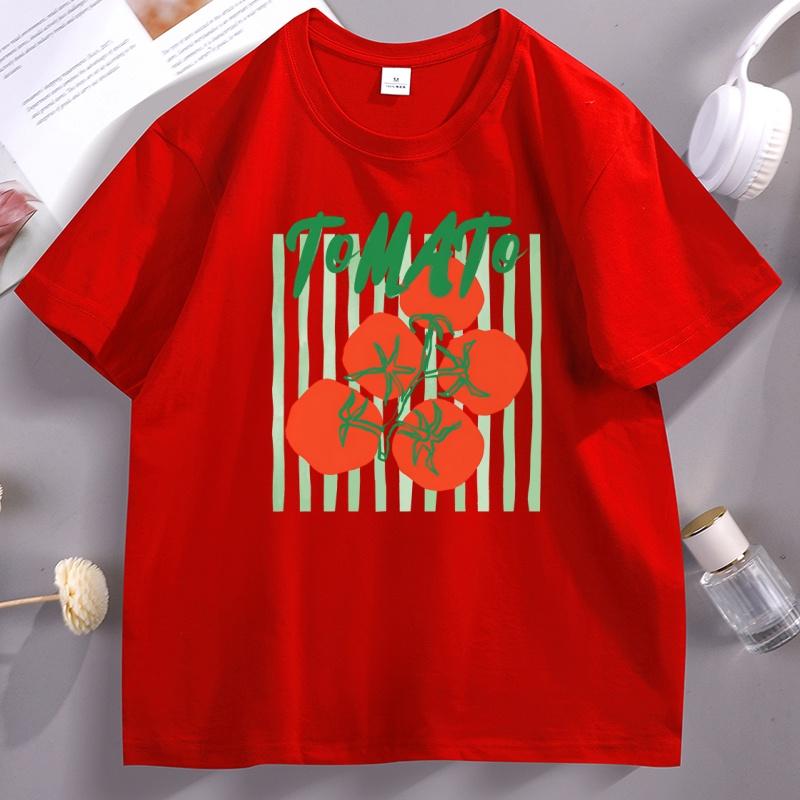 Tomato Girl Summer Tshirt Garden Farmers Market Gardening T Shirt Casual Cotton Short Sleeve Tomatoes Tee Unisex Clothing