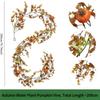 1PC Simulation Pumpkin Berry Rattan, Harvest Festival Thanksgiving Autumn Decoration Wreath Halloween Cross-border Simulation Maple Leaf