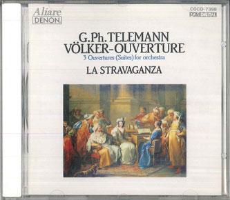 

CD G. PH. TELEMANN, LA STRAVAGANZA - Volker-ouverture [3 Ouvertures (Sui COCO7398 DENON 1991 Japan Classical Used