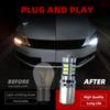 2pcs P21/5W Car LED DRL Blubs Daytime Running Light BAY15d 1157 7528 Canbus Error Free For Jeep Renegade SUV BU B1 2014-2020