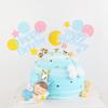 Creative Balloon Bow Cake Decoration for Baby Birthday