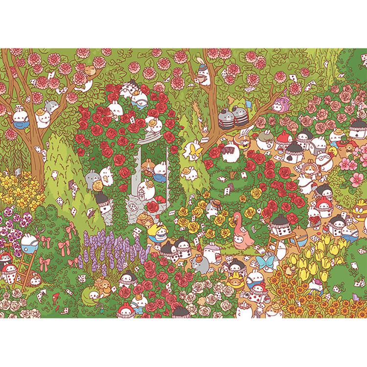 800-teiliges Puzzle – Molang-Garten (Mini), beliebtes koreanisches Puzzle