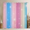 Tęczowa zasłona Tie Dye Blackout Zasłony do sypialni dziewcząt Migoczące gwiazdy Salon Wystrój domu Lewa i prawa strona Biparting Open