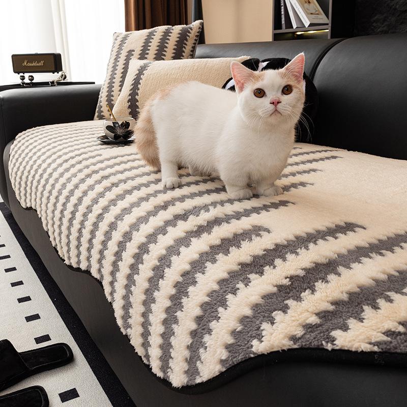Special-Shaped Sofa Cushion Is Simple And Universal In All Seasons New Sofa Seat Cushion Non-Slip Straight Row High-End Cover Cloth