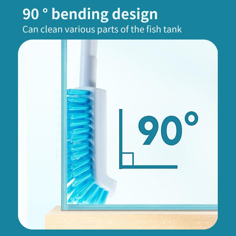 90 Degree Right Angle Bottle Cleaning Gap Brush Telescopic Sink Cleaning Brush Air Conditioner Filter Dust Cleaning Brush with Long Handle