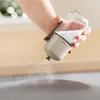 1Pcs Household Salt Jar Kitchen Cooking Salt And Pepper Shakers Quantitative Glass Seasoning Bottle Each Press 0.5G Metering