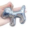 Trendy Brand Year of the Horse Genuine Leather Keychain Pendant - High-End Little Horse Charm for Bags & Clothing Accessories