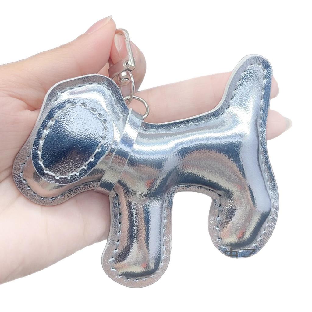 Trendy Brand Year of the Horse Genuine Leather Keychain Pendant - High-End Little Horse Charm for Bags & Clothing Accessories