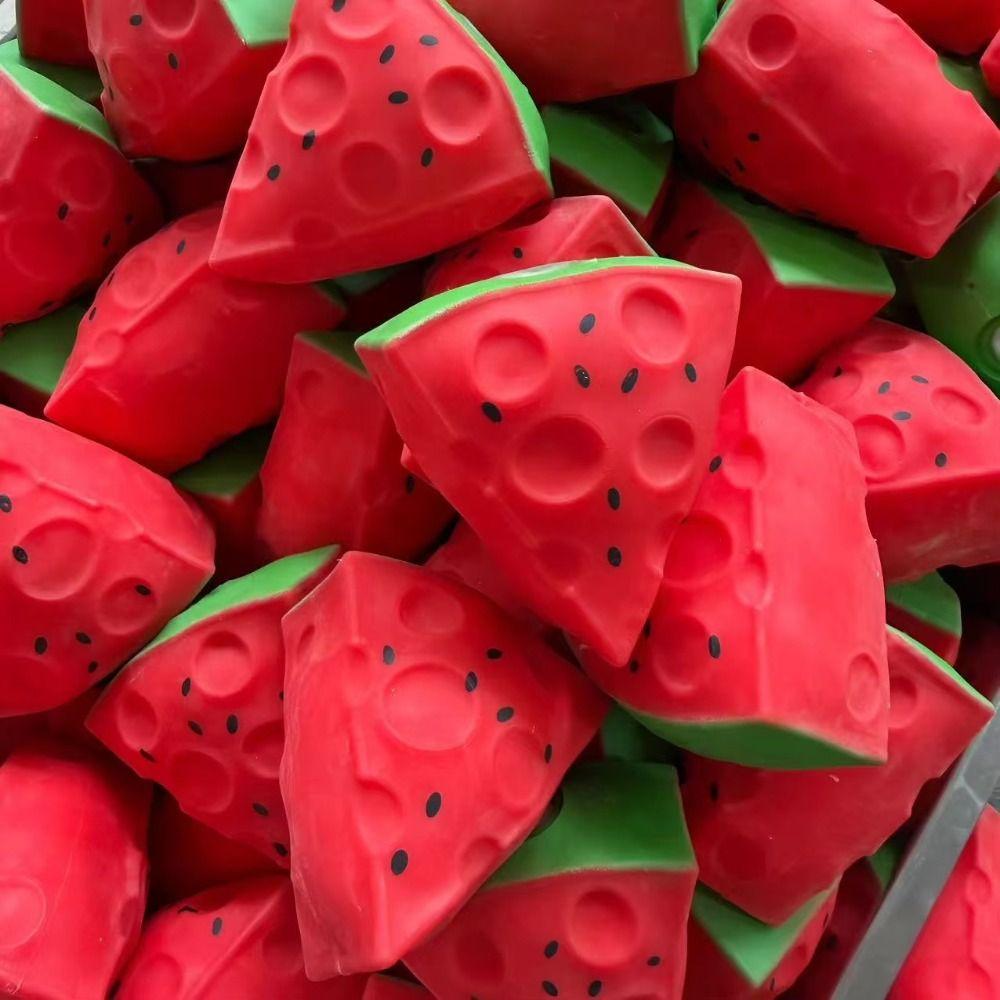 Shapable Crispy Watermelon Hand Relax Blocks Filled Squishy Boys Girls Crunchy Squeeze Kids Adults