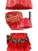 Small Chinese Knot Pendant DIY Tassel - Festive Red 6/8 Plate Hanging Ornament