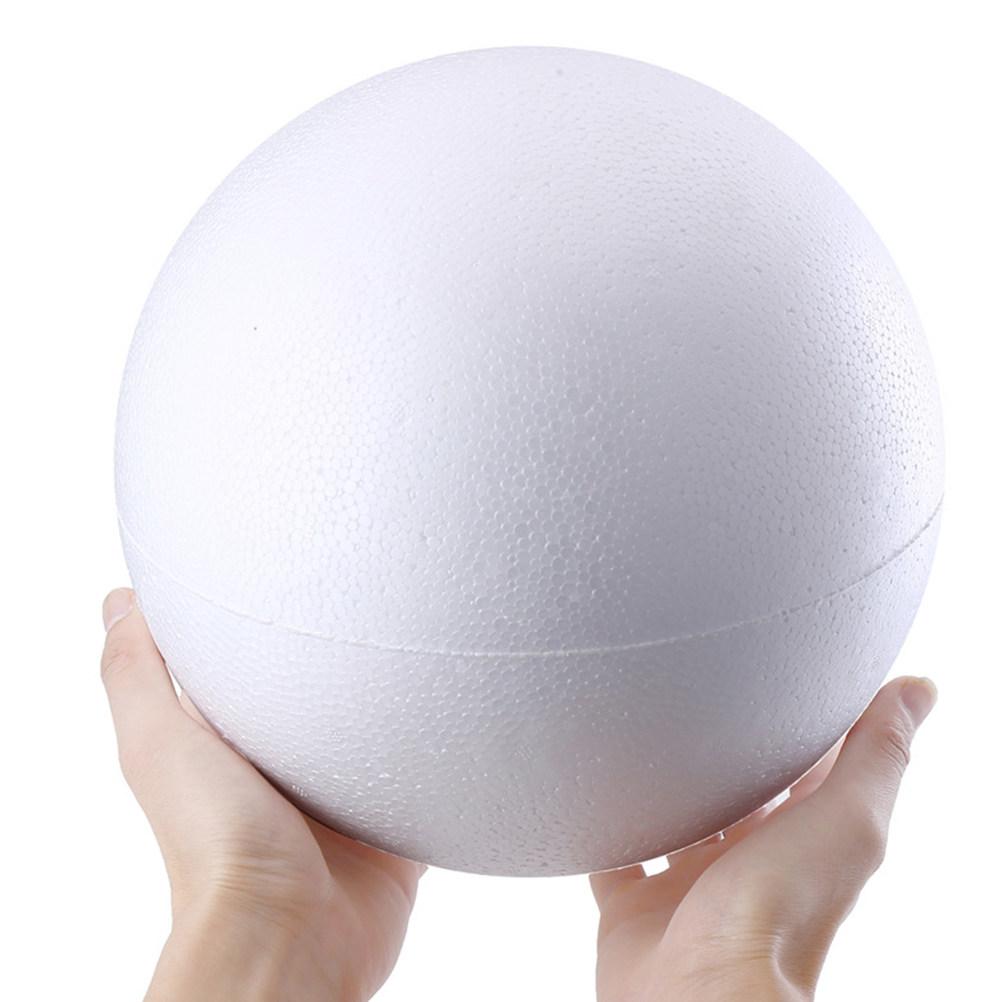 15Pcs White Foam Christmas Balls for Craft Kids DIY Painting Ornaments Preschool Kindergarten Church Decoration