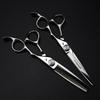 6.0" Naipusen Professional Hairdressing Scissors Set: Notch, Barber, Straight, Bangs, and Thinning Shears.