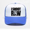 I Shoot Raw Photography Photographer Camera hat unisex Summer Adjustable mesh breathable visor Trucker Hats Birthday Gifts