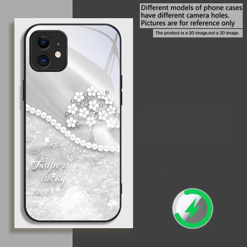 

Загадочный фиолетовый градиент Для iPhone 17 Pro Max 16E 15 Pro 14 13 Plus 12 mini 11 XR Xs 7 8 16 Air Для Magsafe Стеклянный чехол для телефона iPhone Air