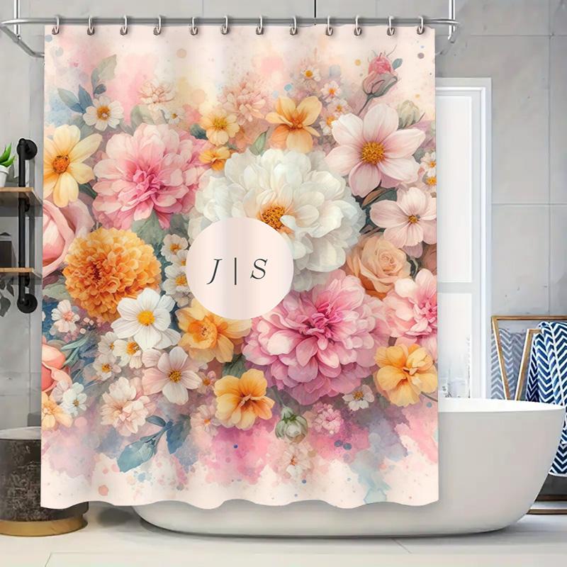 

Swirling Abstract Shower Curtain Set Modern Stylish Bathroom Decor With Colorful Design Polyester Fabric For Bathtub Or Kids Ro W60H190(CM)-1 Pcs
