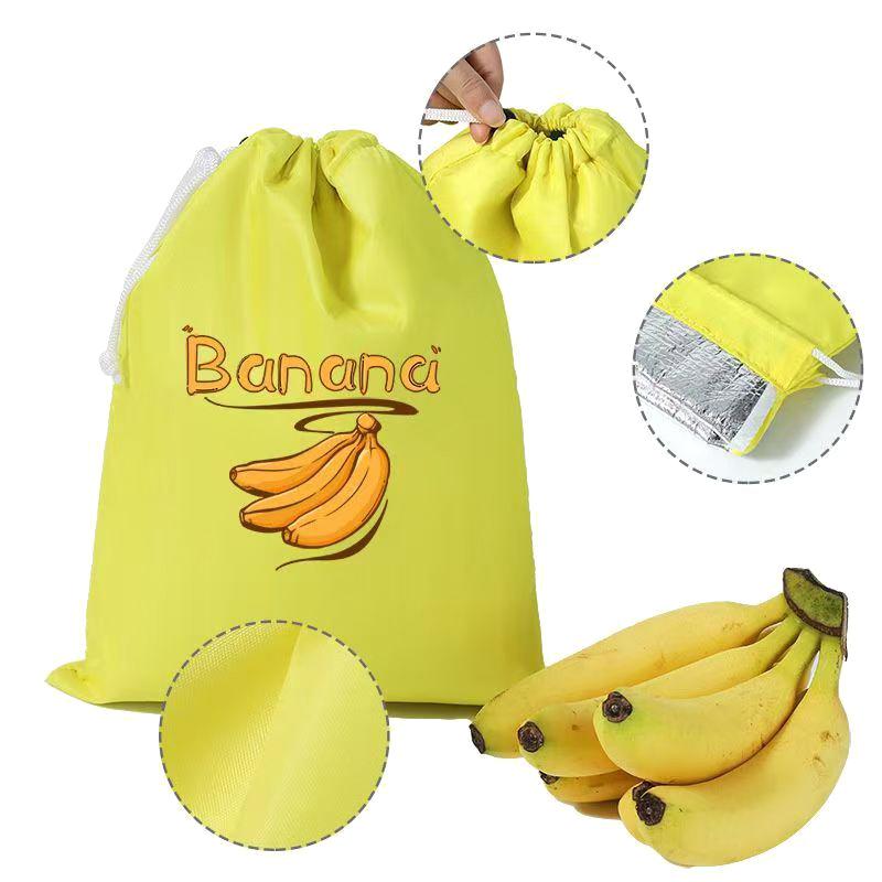 Borsa porta frutta e verdura isolata antiurto con coulisse per mantenere la freschezza, organizer per lattuga, banana, conservazione