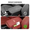 For Ford Nappa Leather Car Armrest Box Cushion Soft Sponge Interior Accessory Focus mk2 mk3 mk4 Fiesta Ranger Mondeo S-MAX Kuga