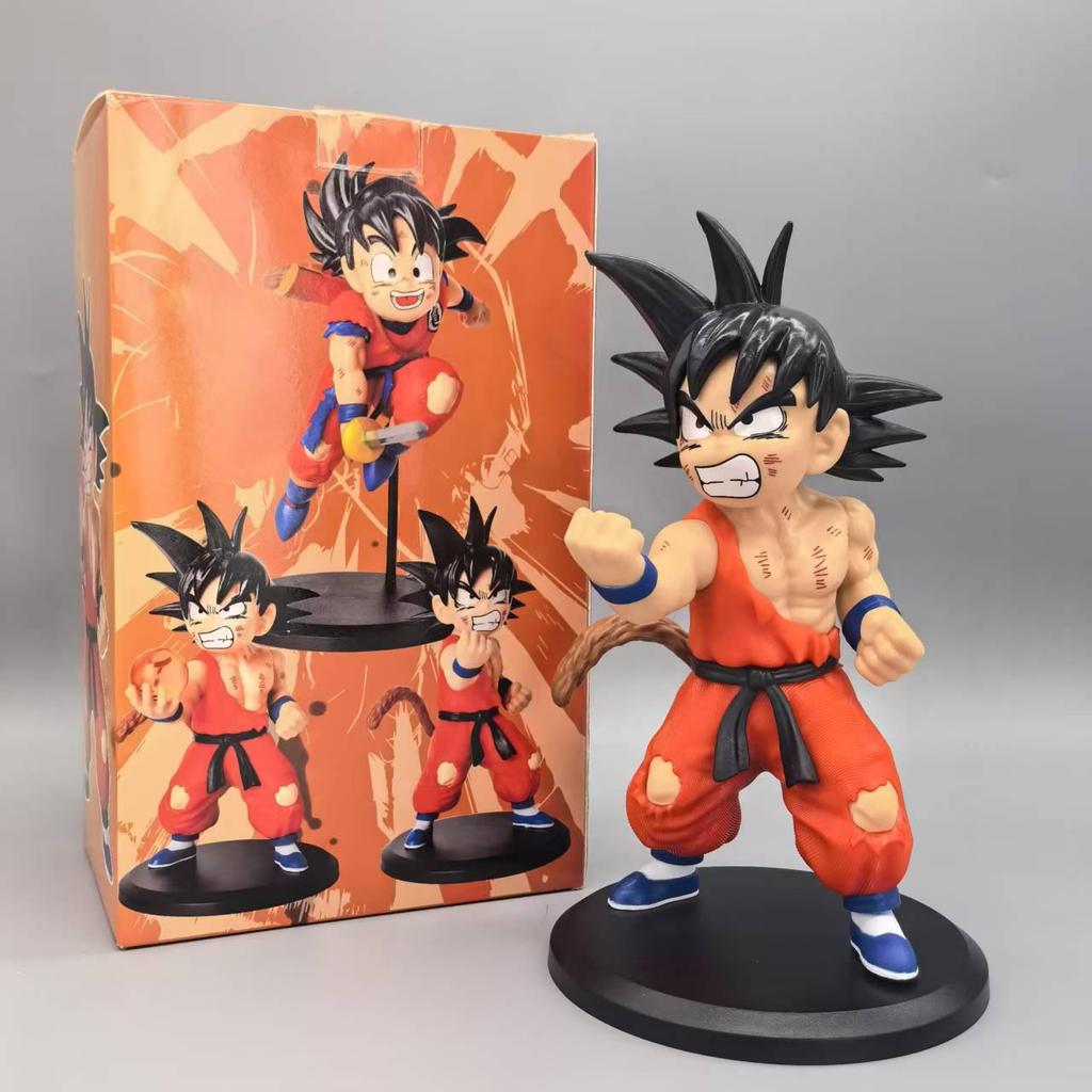 Dragon Ball FC Kid Goku Two-Color Training Suit Figurine Model Collectible Toy