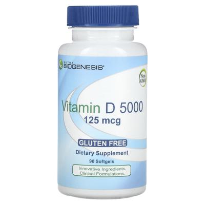 Vitamin D 5000, 125Mcg, 90 Softgels