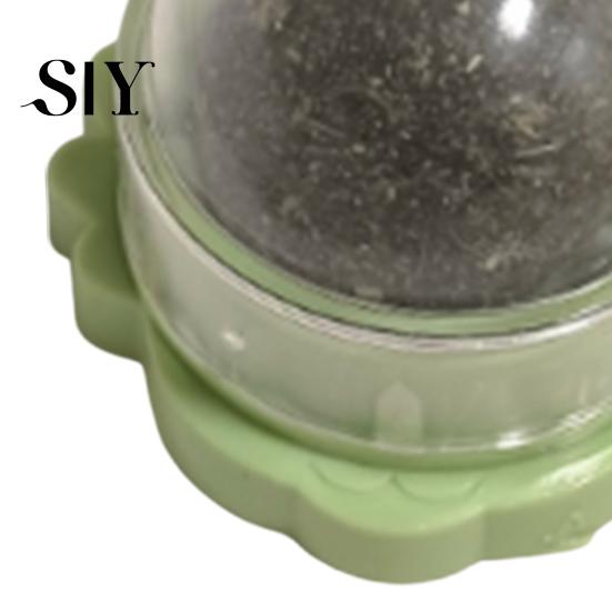 Indoor Cat Interactive Toy 2Pcs Catnip Lick Balls Rotating Ball Safe Healthy Kitten Licking Stimulation Chew with Adhesive for Wall or Floor