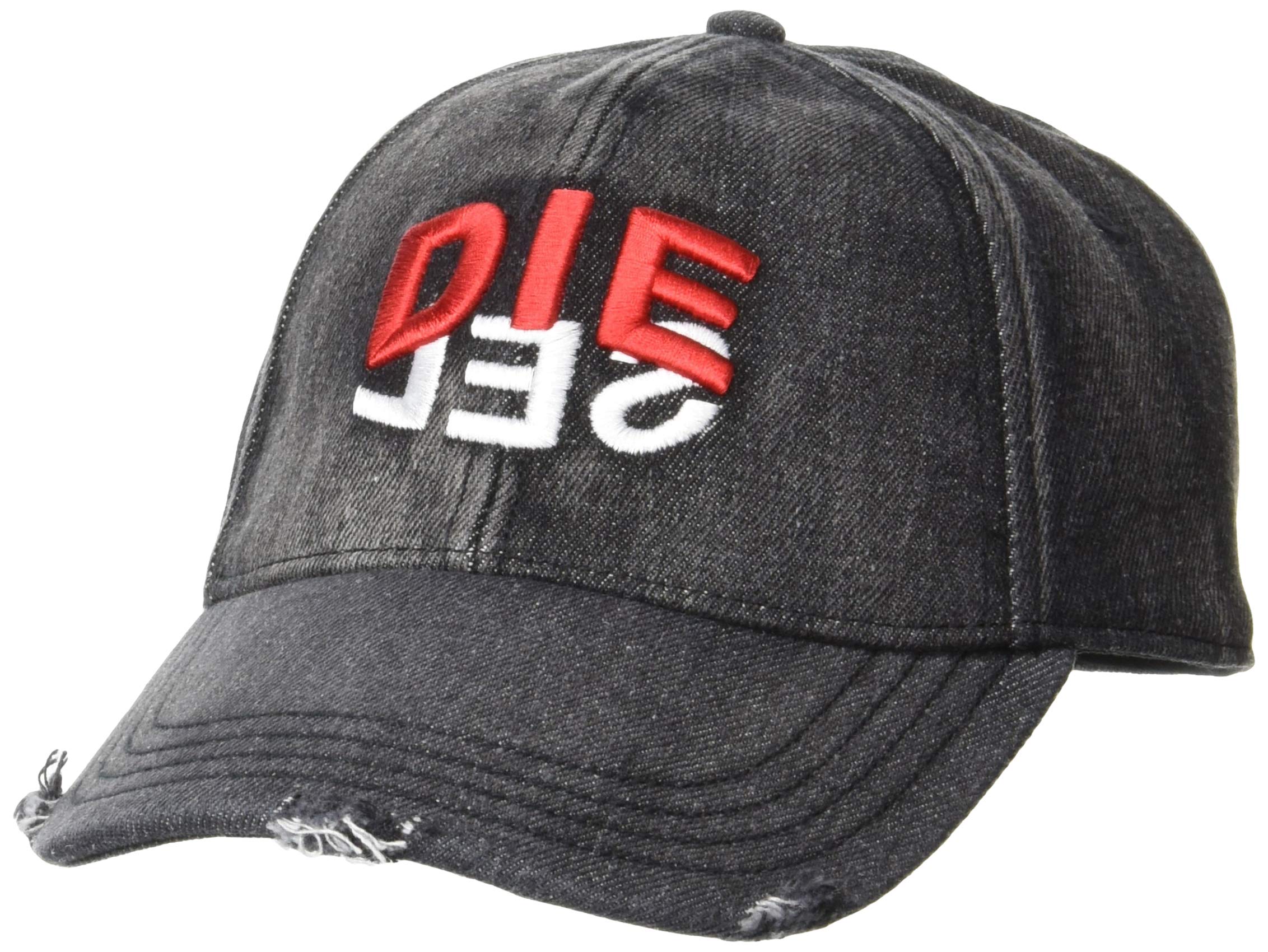 

Кепка DIESEL Denim с вышивкой A010760SAZV 02 Черная 900 Мужская чёрный