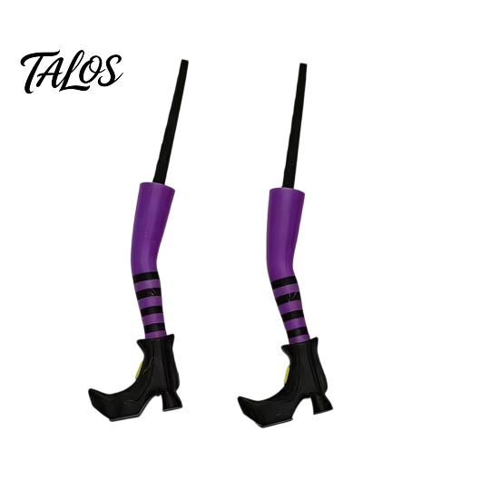 Talos 1 Pair Witch Legs Planter Decorations, Plastic Leg Insert Ornaments, Halloween Flower Pot Decoration for Outdoor Indoor Potted Plants