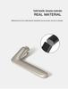 BAGB Magnetic Silent Nickel-Brushed Indoor Door Handle for Bedrooms