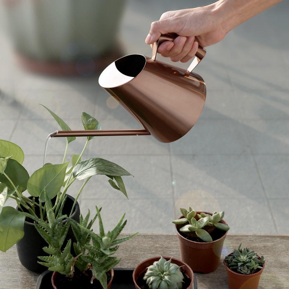 Stainless Steel Plant Watering Pot Long Spout Long Spout Watering Can Outdoor Garden S