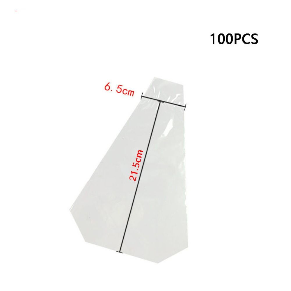 100pcs Plastic Bread Bags Transparent Sandwich Wrappers  Birthday Party