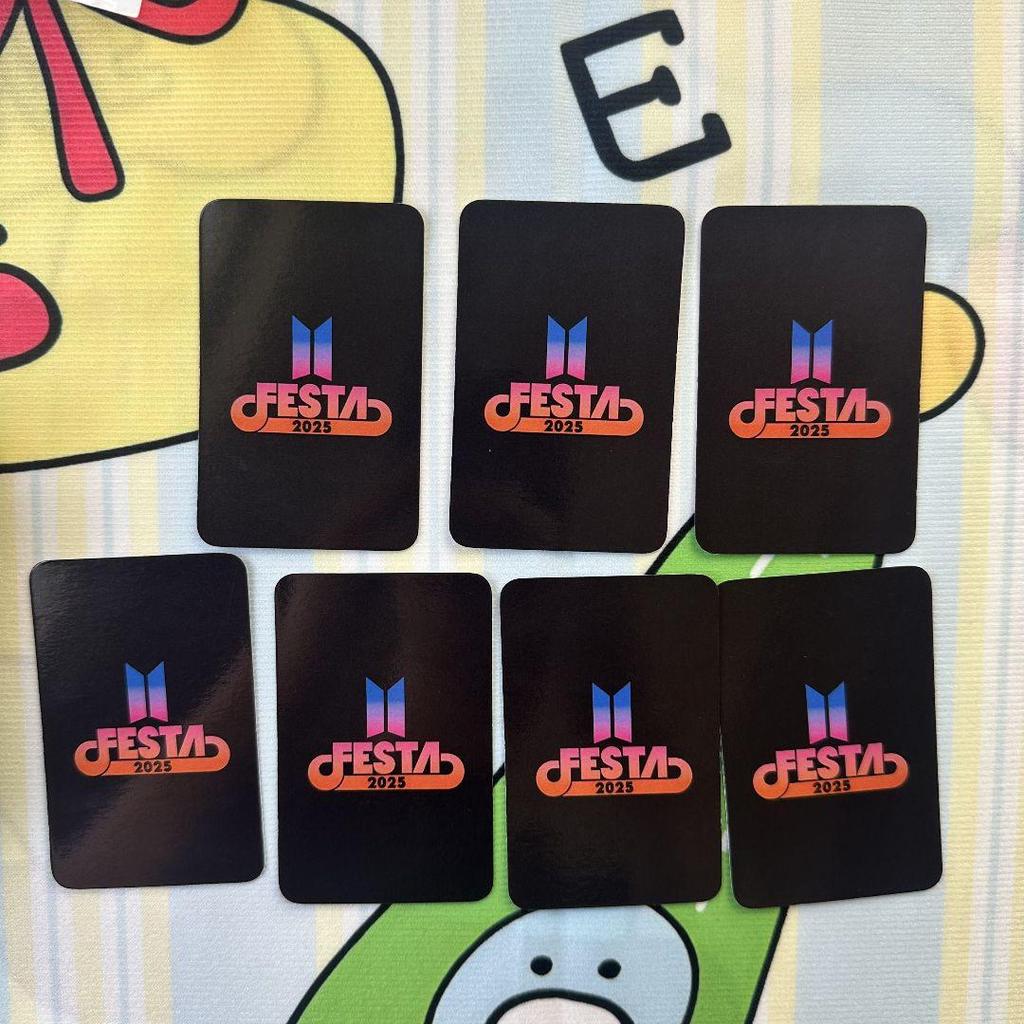 [USED] BTS 2025 12th Anniversary FESTA ARMY ZONE Trading Cards (7 Cards)