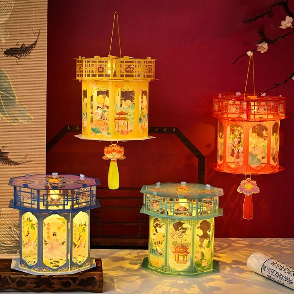 Blessings Mid-Autumn Festival Lantern Good Luck DIY Lantern Material Kit Festival Decoration