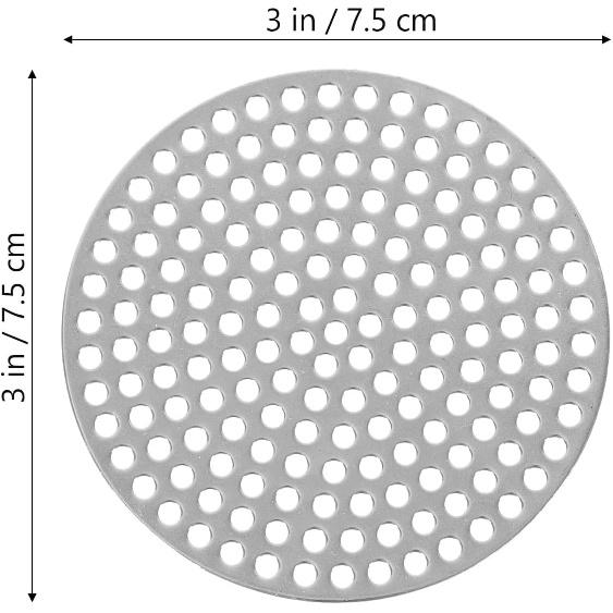 4Pcs Stainless Steel Drain Covers Hair Catcher Filter for Shower Bathroom Bathtub and Sink Round Floor Rustproof Easy To Use