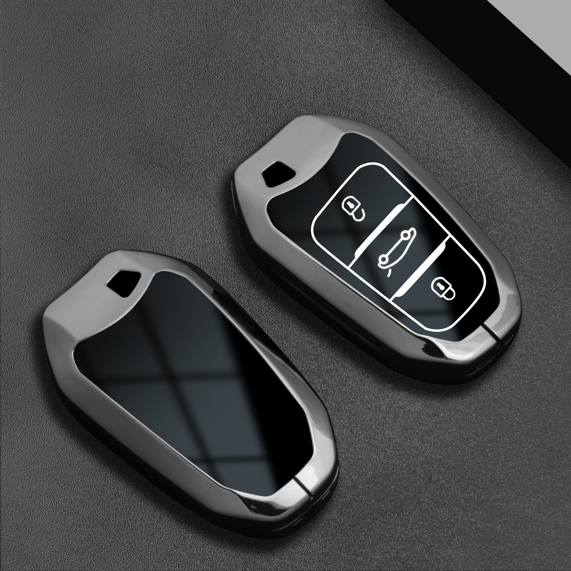 

Alloy Car Key Case Cover Shell Fob For Peugeot 2008 3008 4008 5008 308 408 508 Citroen C1 C2 C4 C6 C3-Xr Picasso Grand Ds3 Ds5