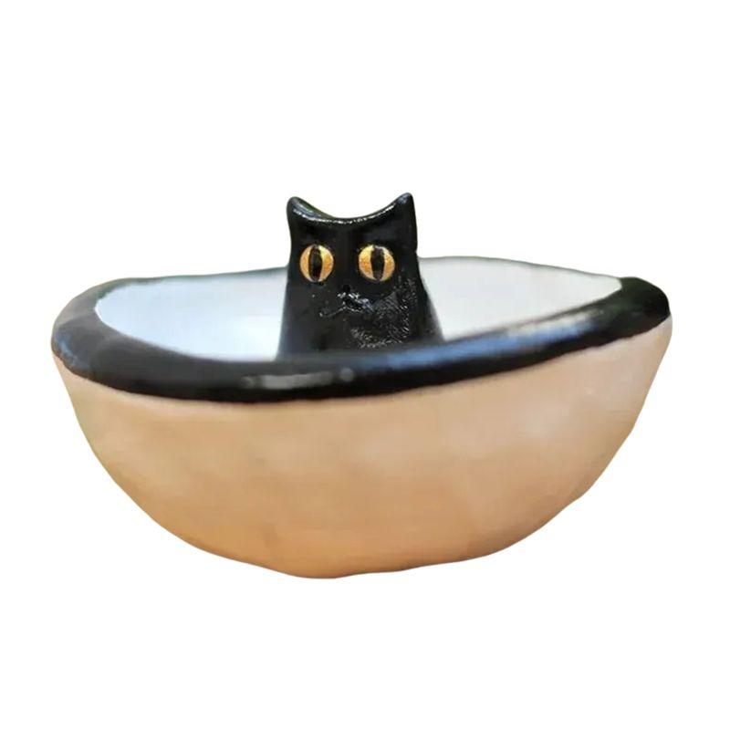 

AEE4-Cat Ring Stand Jewelry Storage Tray Ring Bracelet Necklace Earring Display Stand Valentine s Day Gift