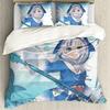 Anime Hololive EN Gawr Gura 3D Printed 23PCS Bedding Set Duvet Covers Pillowcases Comforter Bedding Set Bedclothes Bed Linen