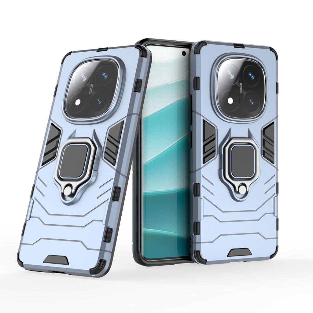 Shockproof Heavy Armor PC Case For Xiaomi Redmi Note 15 Pro 14 Pro Plus 5G Magnetic Ring Bracket Enhanced Anti-drop Back Cover