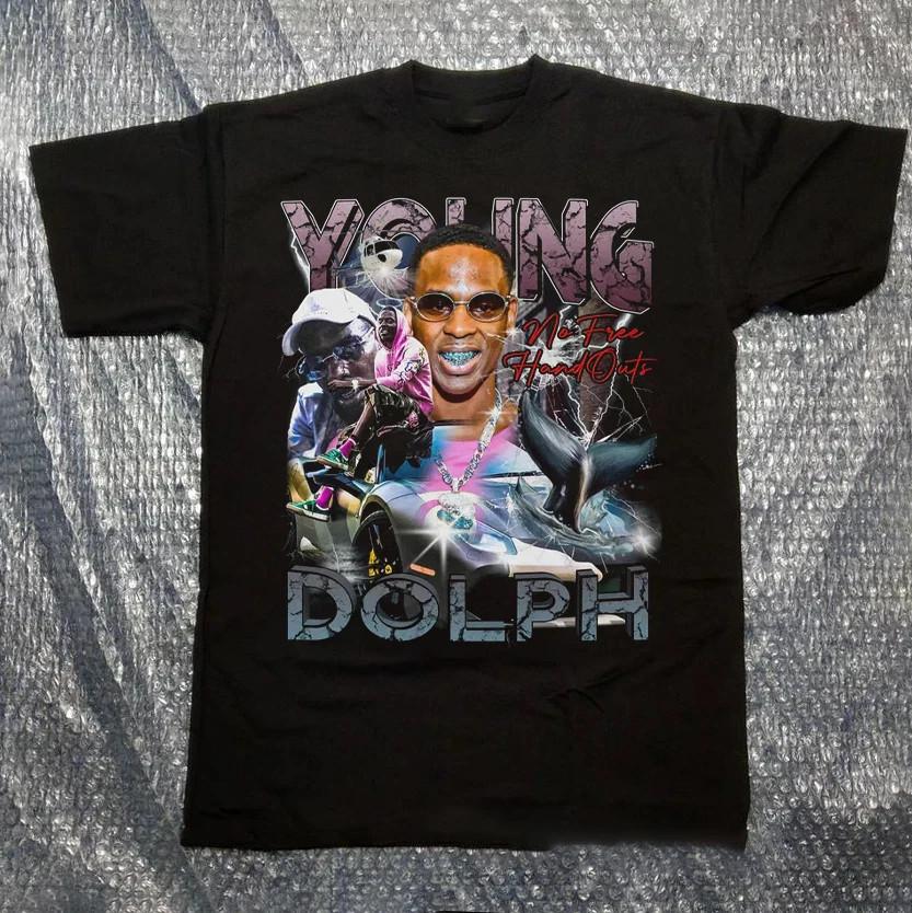 Young Dolph Hand Outs Graphic T-shirt Unisex Black S To 5XL TU161 XXXL